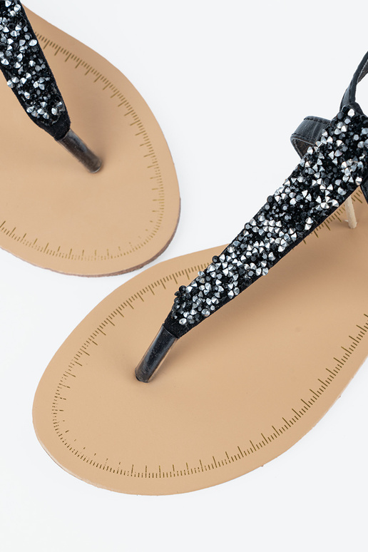 Silepõhjaga mustad sandaalid jaapani...