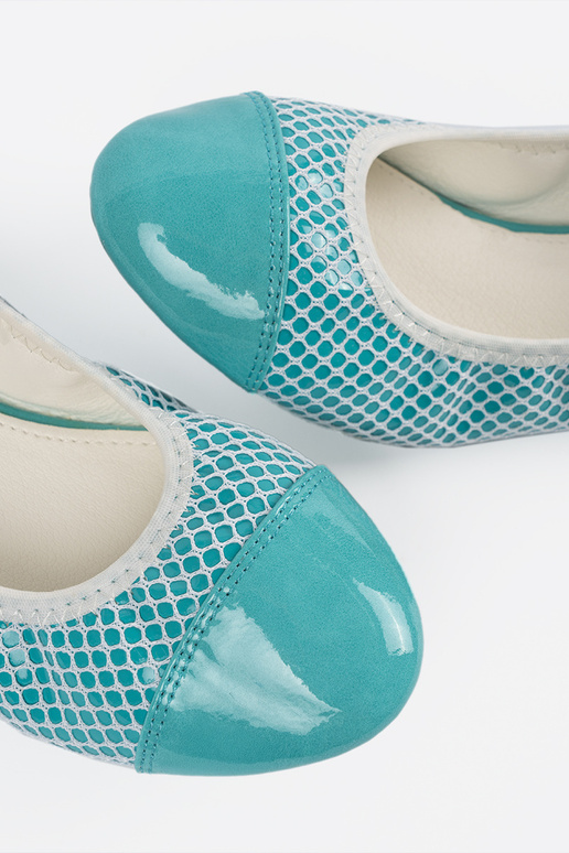 Sinised ballerina kingad valge võrgu...