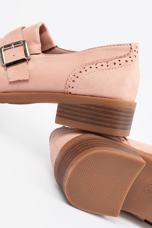 Roosad madalad mokasiinid seemisnahast