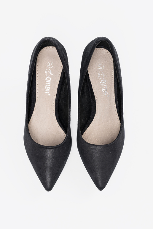 Mustad sametised kõrged kontsad