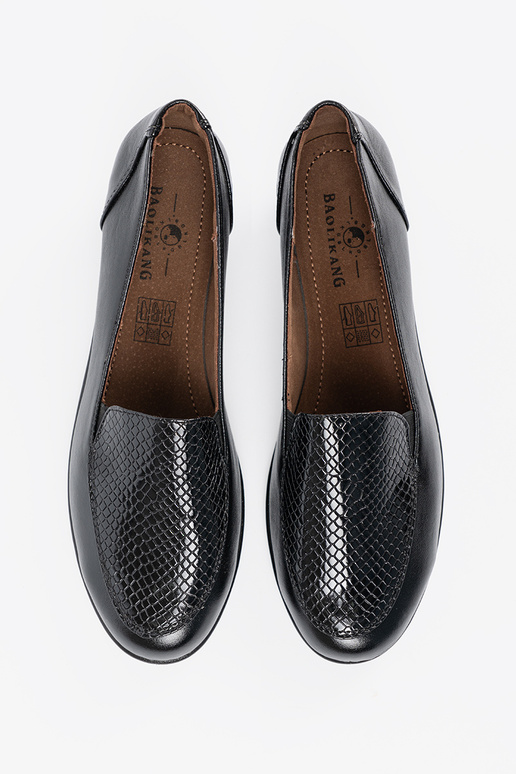 Naiste poolsaapad nahkstruktuuriga