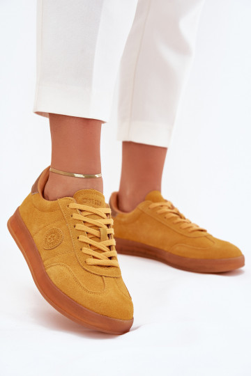 seemisnakhsed Sneakers tüüpi jalanõud Pealiste omad Big Star RR274846 HI-POLY SYSTEM Kollased