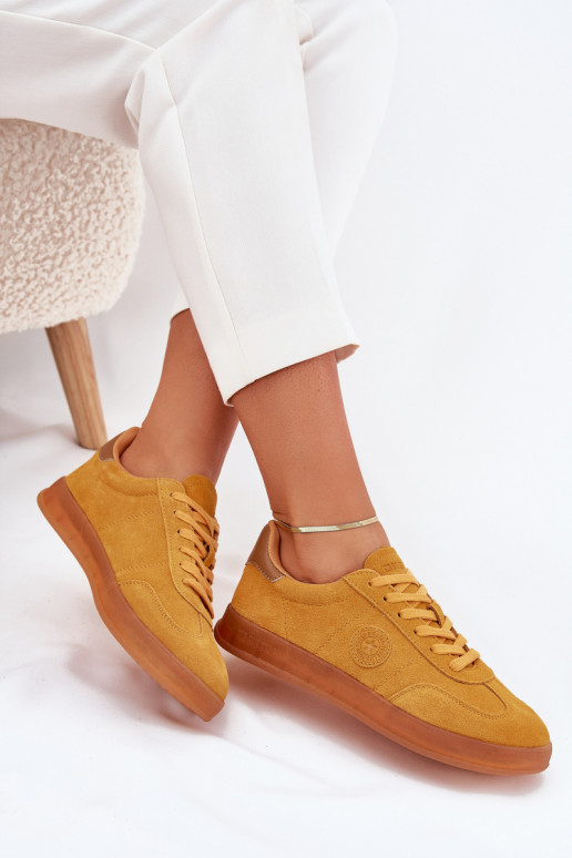 seemisnakhsed Sneakers tüüpi jalanõud Pealiste omad Big Star RR274846 HI-POLY SYSTEM Kollased