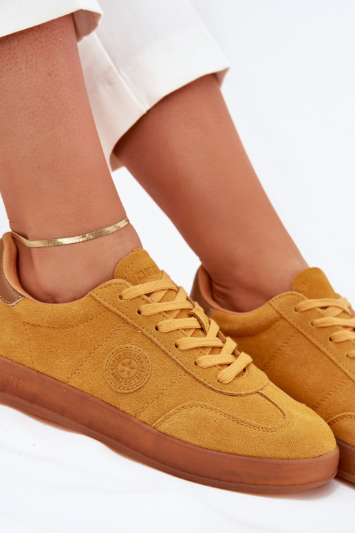 seemisnakhsed Sneakers tüüpi jalanõud Pealiste omad Big Star RR274846 HI-POLY SYSTEM Kollased