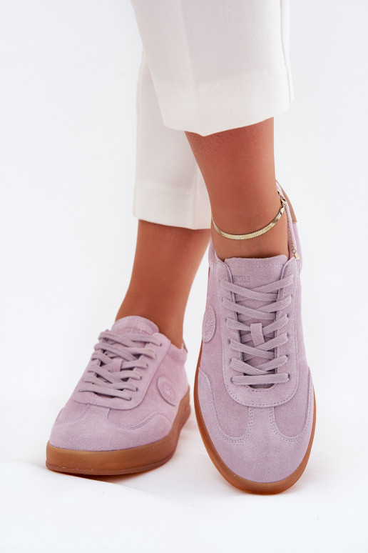 seemisnakhsed Sneakers tüüpi jalanõud Pealiste omad Big Star RR274850 HI-POLY SYSTEM Violetne värv