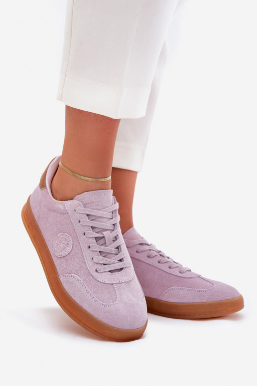 seemisnakhsed Sneakers tüüpi jalanõud Pealiste omad Big Star RR274850 HI-POLY SYSTEM Violetne värv