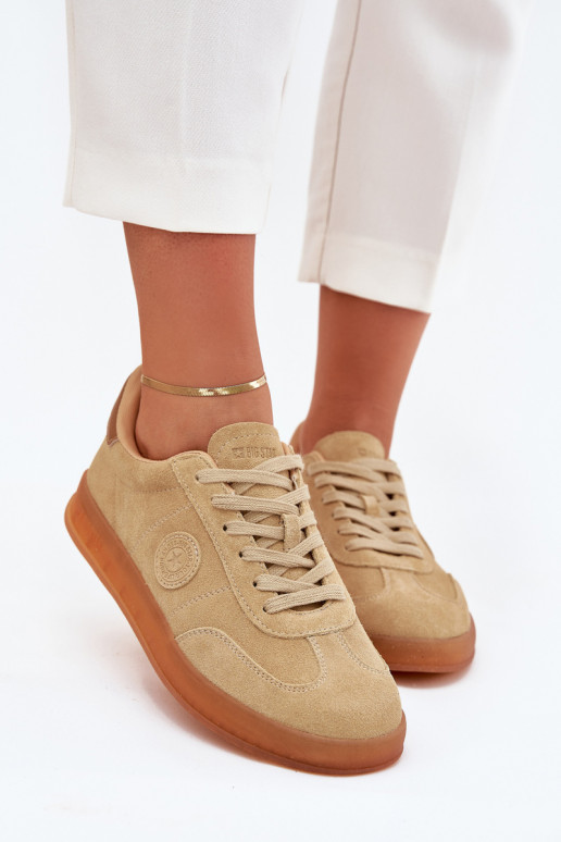 seemisnakhsed Sneakers tüüpi jalanõud Pealiste omad Big Star RR274849 HI-POLY SYSTEM beeži värvi