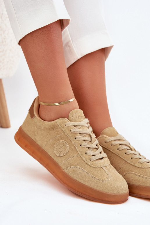 seemisnakhsed Sneakers tüüpi jalanõud Pealiste omad Big Star RR274849 HI-POLY SYSTEM beeži värvi