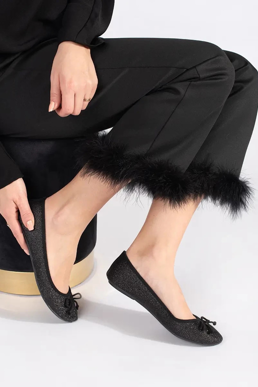 msuud läikiv baleriinad vibuga