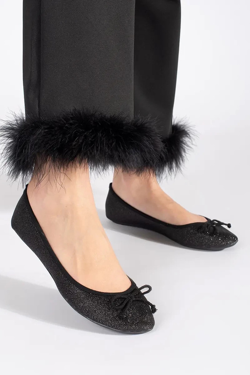 msuud läikiv baleriinad vibuga