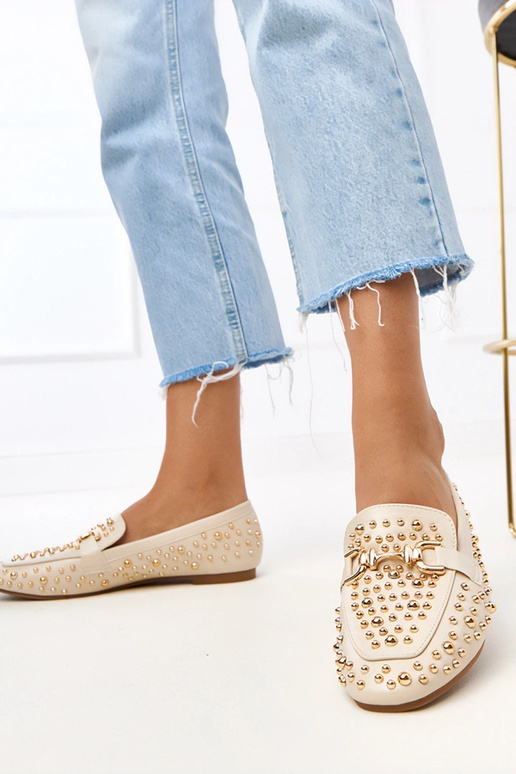 Liivavärvi mokasiinid narmastega Lea Liivavärvi mokasiinid narmastega Lea