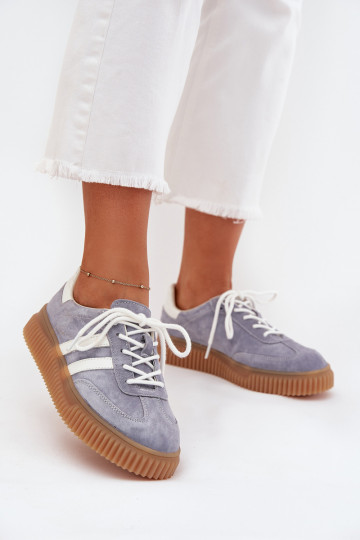 seemisnakhsed Sneakers tüüpi jalanõud Pealiste omad platvormiga Sinist värvi Venera