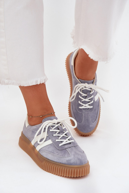 seemisnakhsed Sneakers tüüpi jalanõud Pealiste omad platvormiga Sinist värvi Venera