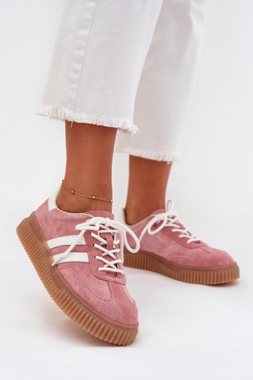 seemisnakhsed Sneakers tüüpi jalanõud Pealiste omad platvormiga Tumeroosad värvi Venera 2