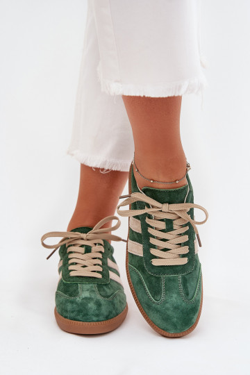 seemisnakhsed Sneakers tüüpi jalanõud Pealiste omad Rohelist värvi Sirella