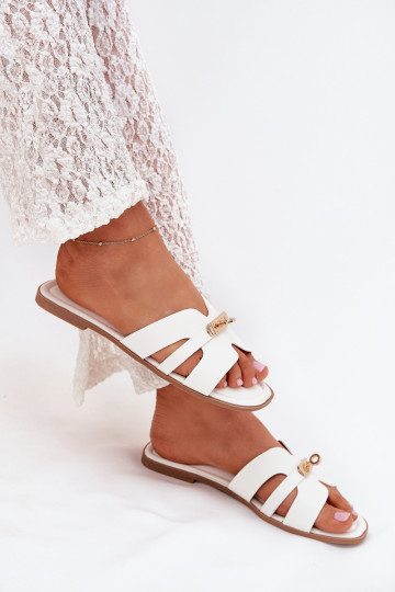 sileda tallaga naiste plätud Z Triibudem I Kuldset värvim Detalem valget värvi Kerenza