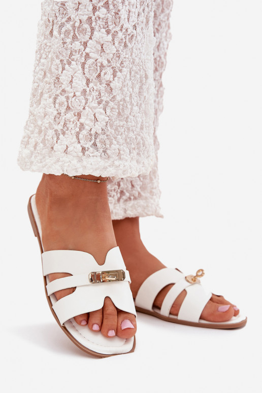 sileda tallaga naiste plätud Z Triibudem I Kuldset värvim Detalem valget värvi Kerenza