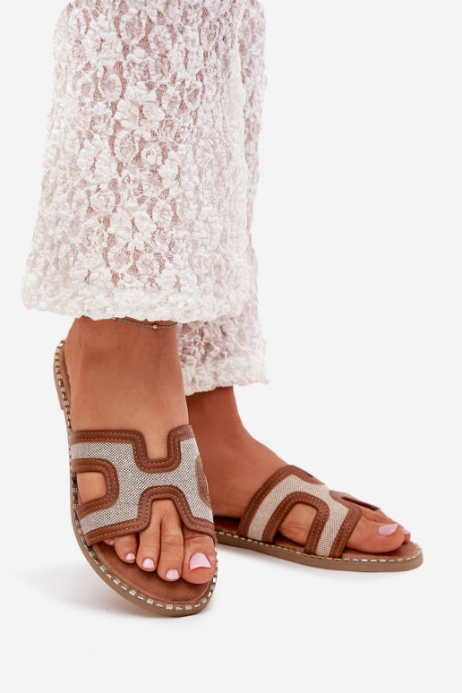 naiste plätud laiade nööridega pruunid värvi Vereya