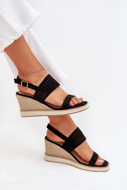 Pealistesandaalid Ažuurne Kiilu peal Koos punutisega msuud Zolira