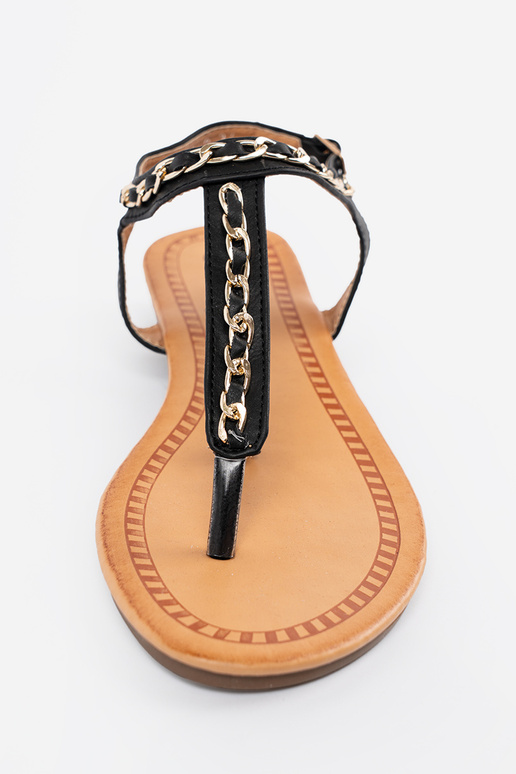 sandaalid z ozdobnym łańcuszkiem tasane