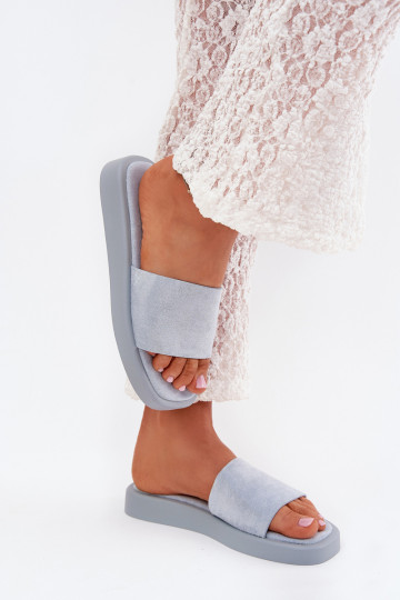 naiste plätud platvormiga Z Eco Suedeu Helesinine Jorina