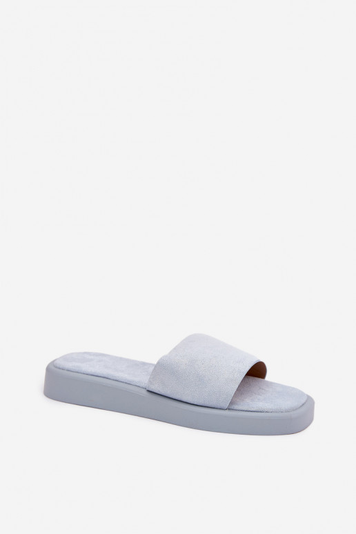 naiste plätud platvormiga Z Eco Suedeu Helesinine Jorina