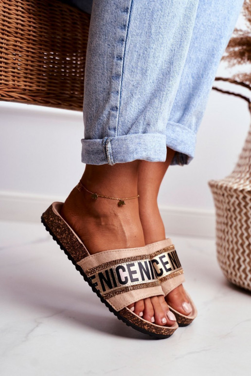 Plätud  säravate kristallidega beeži värvi Be Nice