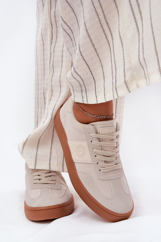 Sneakers tüüpi jalanõud Pealiste omad Big Star RR274806 beeži värvi