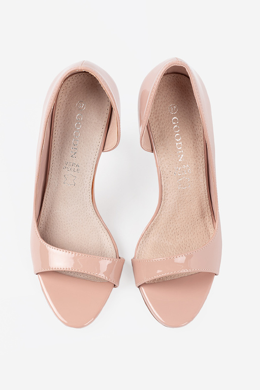 Laque poolsaapad open toe