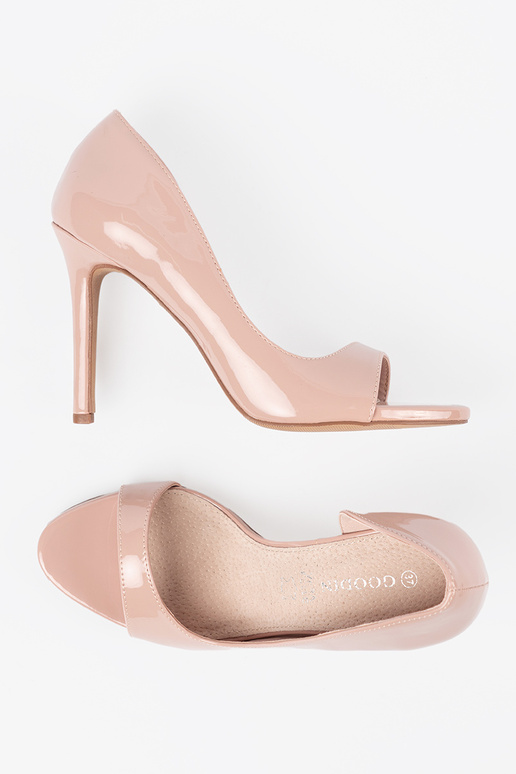 Laque poolsaapad open toe