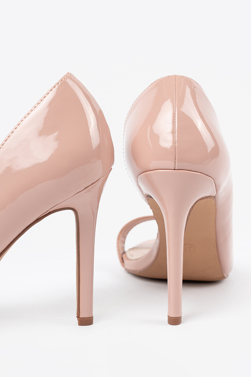 Laque poolsaapad open toe