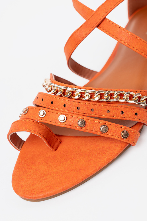 oranži värvi kingad boho neetidega oranži värvi kingad boho neetidega