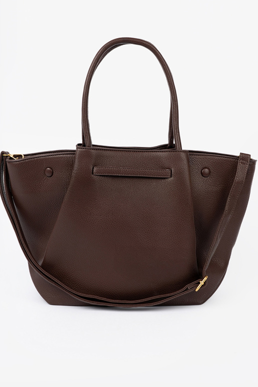 Pojemna torba sisse ciemnym brązie eko-nahast Pojemna torba sisse ciemnym brązie eko-nahast