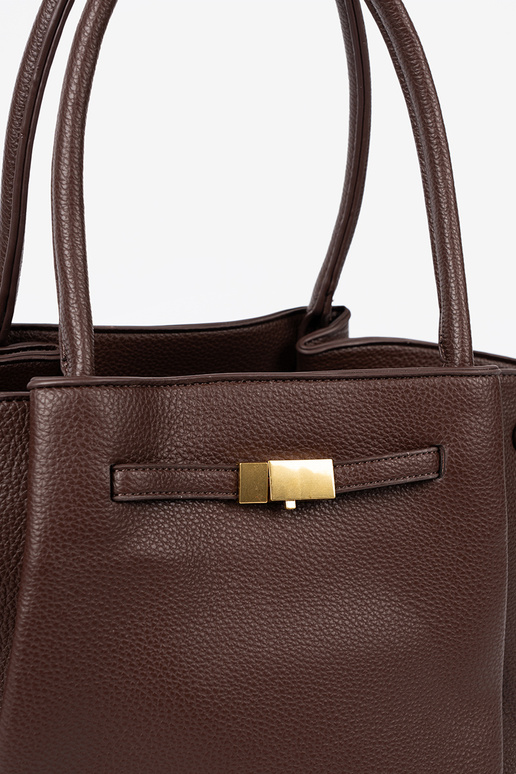 Pojemna torba sisse ciemnym brązie eko-nahast Pojemna torba sisse ciemnym brązie eko-nahast