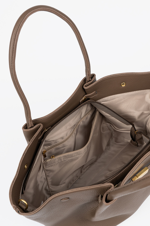 Rahakott shopper taupe koos lukuga Rahakott shopper taupe koos lukuga