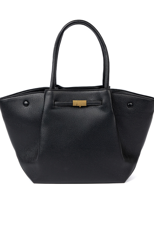 Klassikaline shopperka z fakturosisseanej skóry ekologicznej