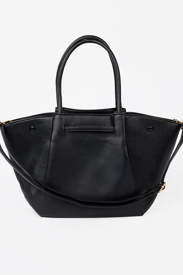 Klassikaline shopperka z fakturosisseanej skóry ekologicznej