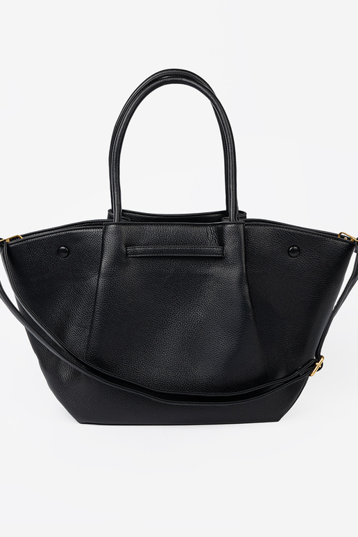 Klassikaline shopperka z fakturosisseanej skóry ekologicznej