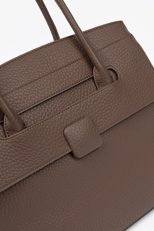 Käekott shopperka z fakturosisseanej eko skóry