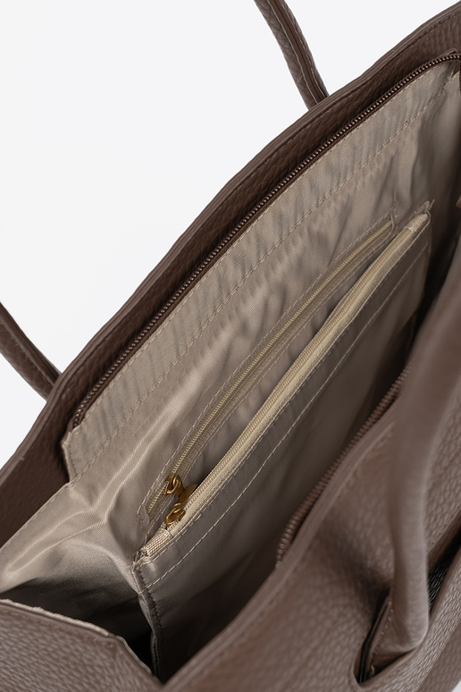 Käekott shopperka z fakturosisseanej eko skóry