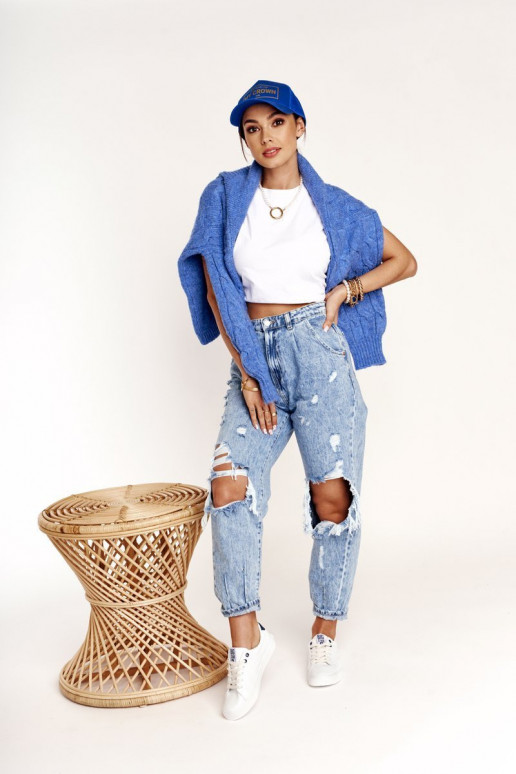 Stiilsed spordijalatsid naturaalsest nahast BIG STAR BB274211 Valge ja meresinine