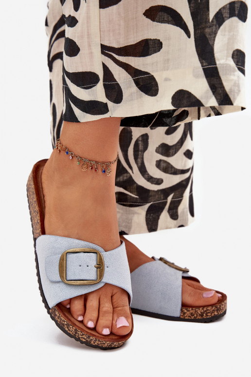 naiste plätud neetide ja pandlaga Korkosissea platvormil Sinist värvi Zavira naiste plätud neetide ja pandlaga Korkosissea platvormil Sinist värvi Zavira