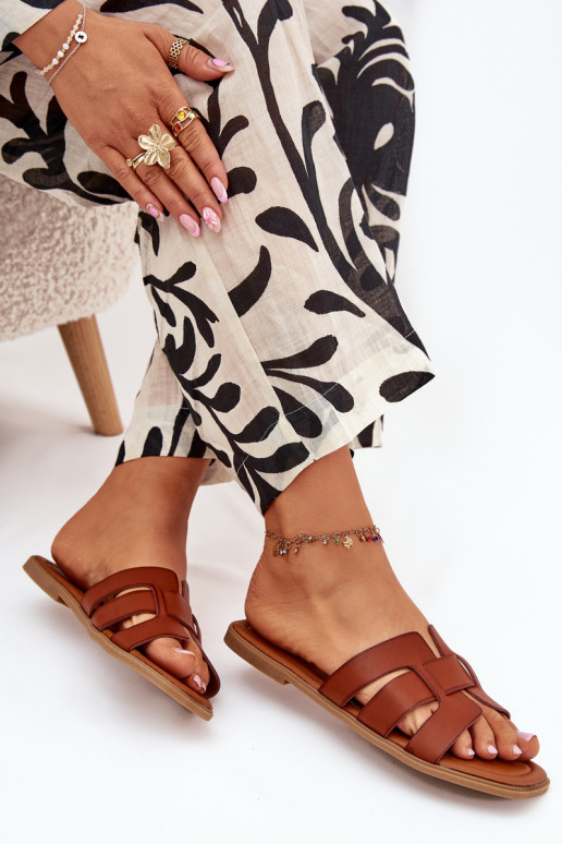 naiste plätud laiade nööridega pruunid värvi Mirona naiste plätud laiade nööridega pruunid värvi Mirona