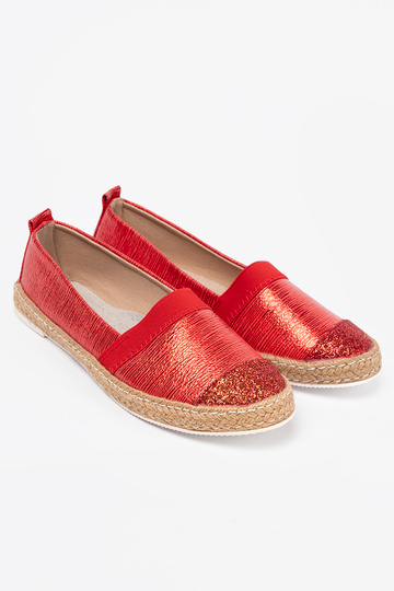 runased espadrillid z błyszczącą nitką