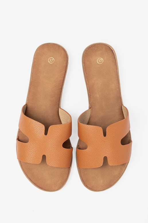 Pruunid värvi plätud naiste omad z sisseycięciami Pruunid värvi plätud naiste omad z sisseycięciami