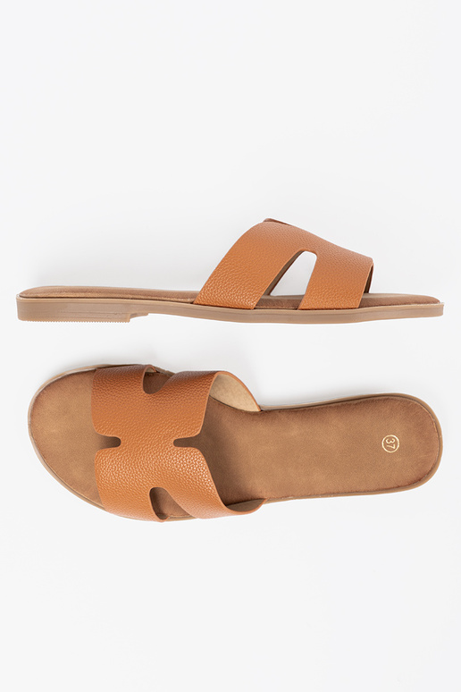 Pruunid värvi plätud naiste omad z sisseycięciami Pruunid värvi plätud naiste omad z sisseycięciami