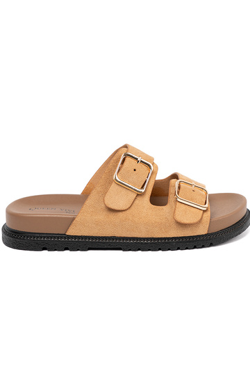 Pruunid värvi plätud naiste omad ze kuldnemi klamrami 2