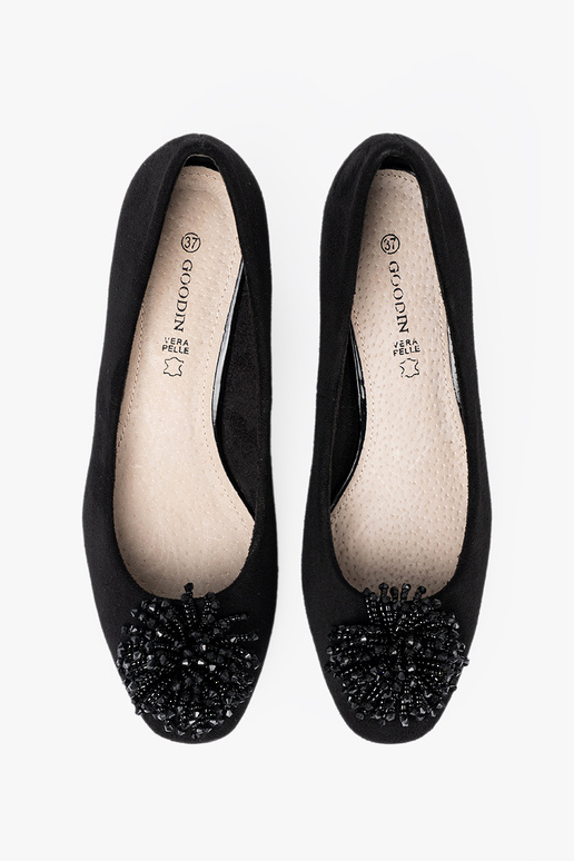 msuud poolsaapad z ozdobną broszką z koralikósisse