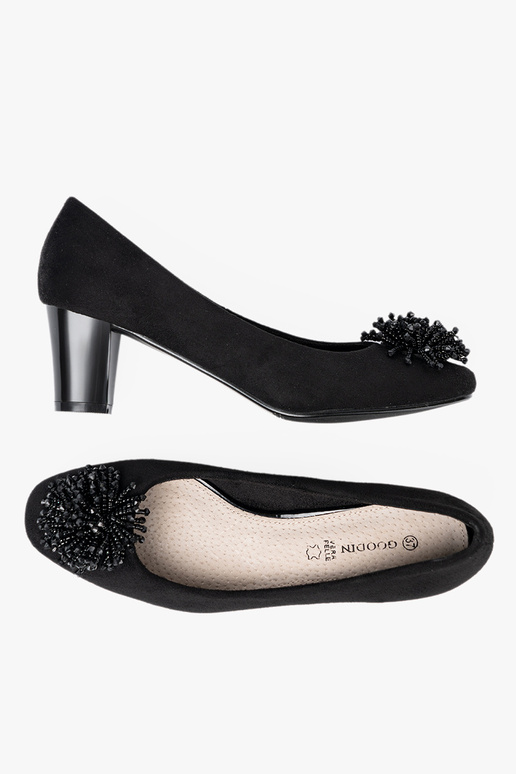 msuud poolsaapad z ozdobną broszką z koralikósisse