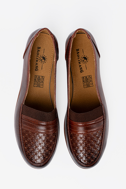 Pealiste saapad slip-on z fakturosisseanym noskiem Pealiste saapad slip-on z fakturosisseanym noskiem